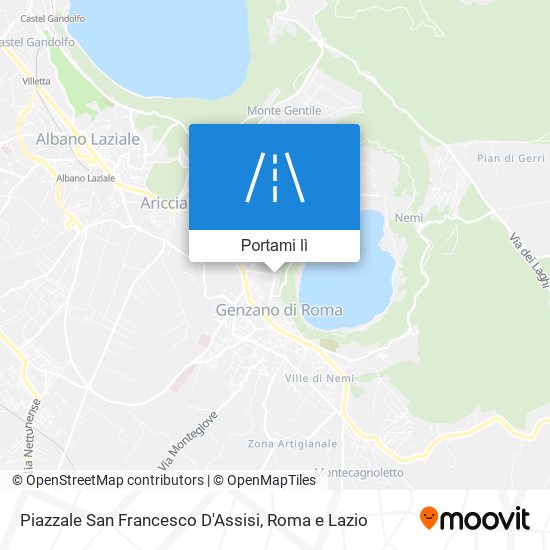 Mappa Piazzale San Francesco D'Assisi