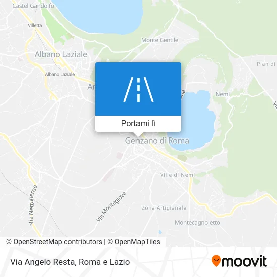 Mappa Via Angelo Resta