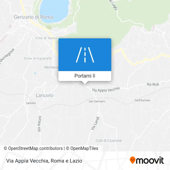 Mappa Via Appia Vecchia