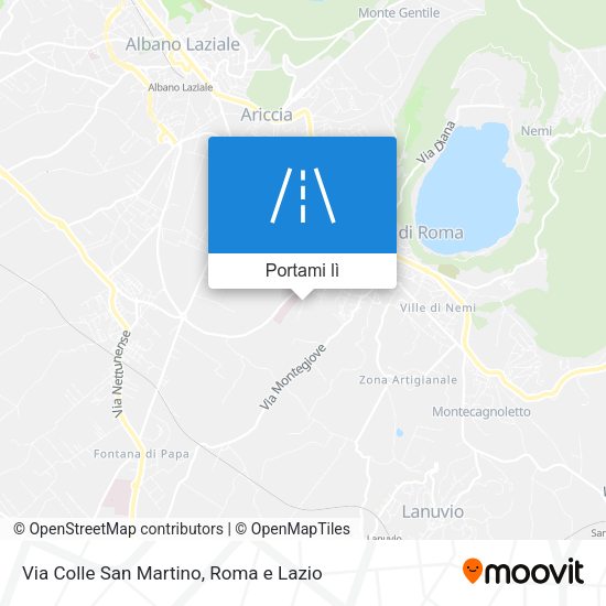 Mappa Via Colle San Martino