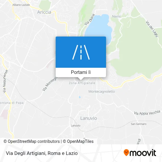 Mappa Via Degli Artigiani