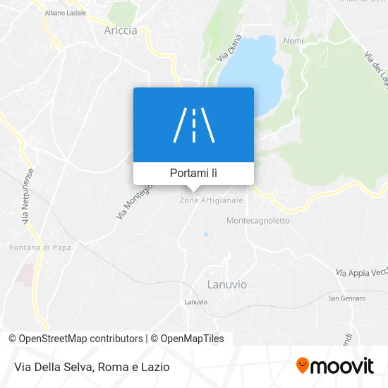 Mappa Via Della Selva