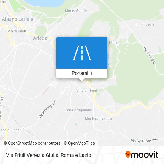 Mappa Via Friuli Venezia Giulia