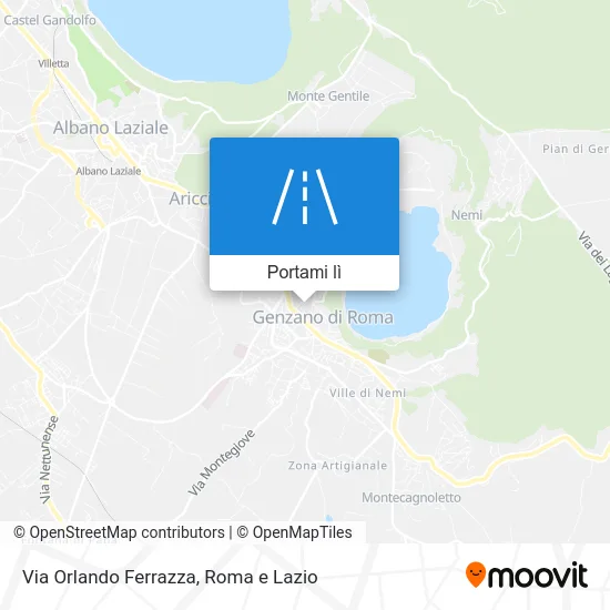 Mappa Via Orlando Ferrazza