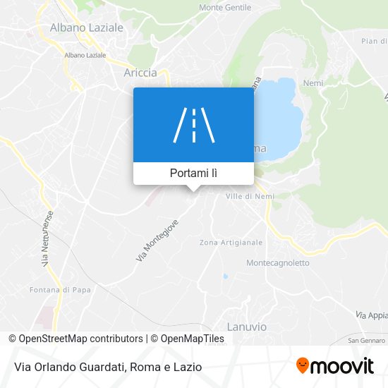 Mappa Via Orlando Guardati