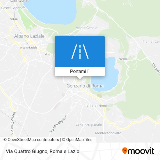 Mappa Via Quattro Giugno