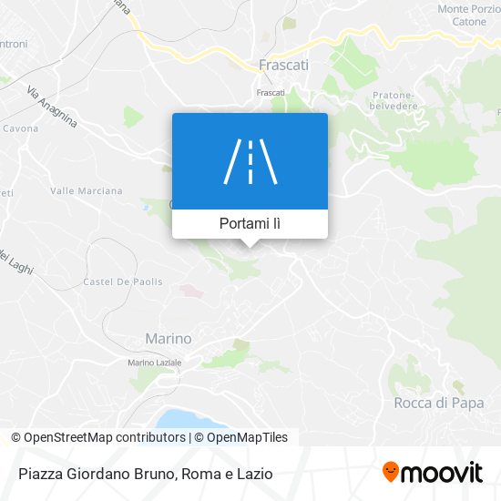 Mappa Piazza Giordano Bruno