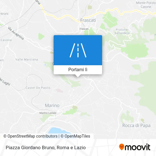 Mappa Piazza Giordano Bruno
