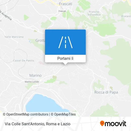 Mappa Via Colle Sant'Antonio