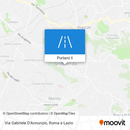 Mappa Via Gabriele D'Annunzio