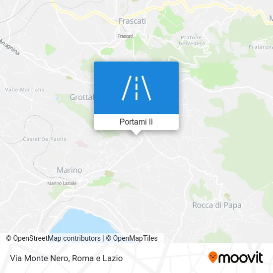 Mappa Via Monte Nero