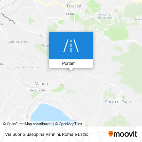 Mappa Via Suor Giuseppina Vannini