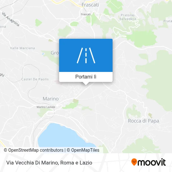 Mappa Via Vecchia Di Marino