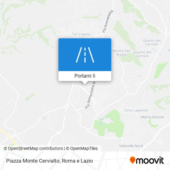 Mappa Piazza Monte Cervialto