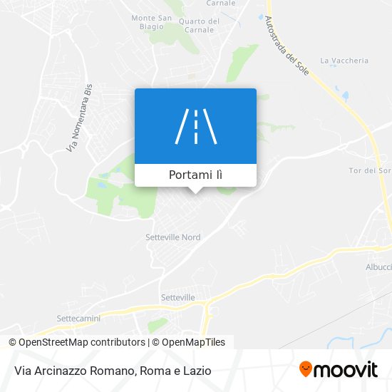 Mappa Via Arcinazzo Romano