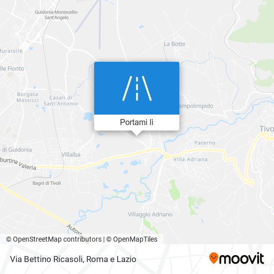Mappa Via Bettino Ricasoli