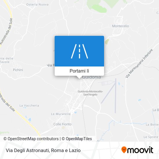 Mappa Via Degli Astronauti
