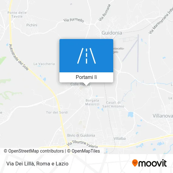 Mappa Via Dei Lillà