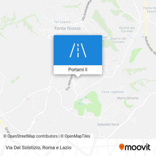 Mappa Via Del Solstizio