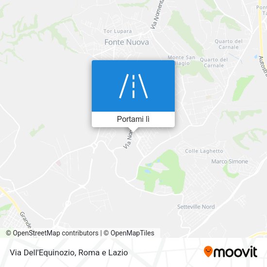 Mappa Via Dell'Equinozio