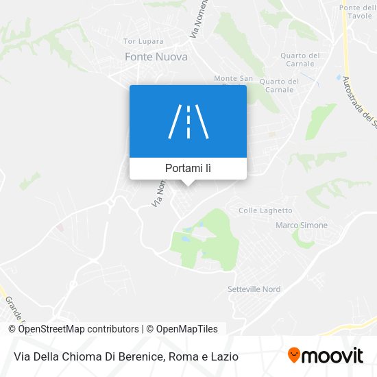 Mappa Via Della Chioma Di Berenice