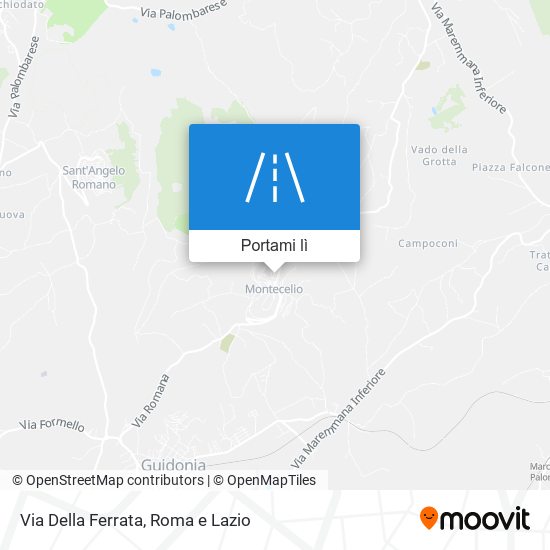 Mappa Via Della Ferrata