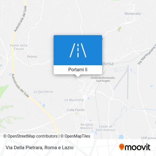 Mappa Via Della Pietrara