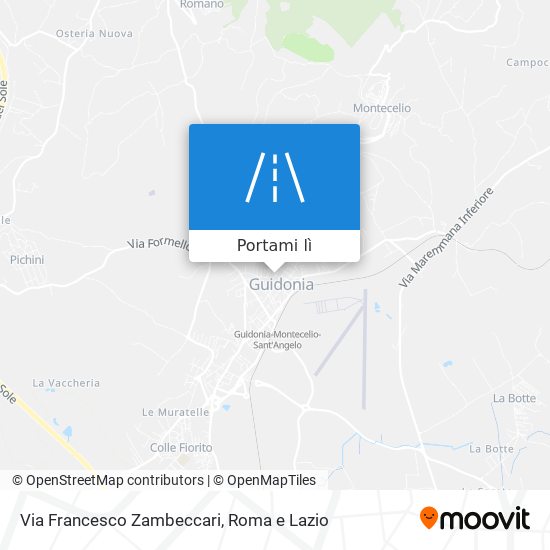 Mappa Via Francesco Zambeccari