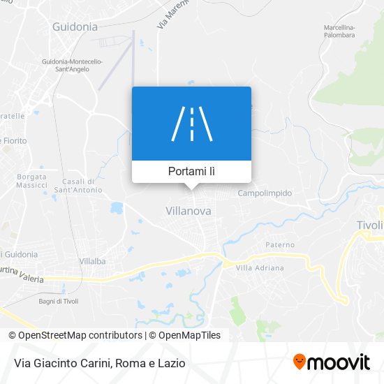 Mappa Via Giacinto Carini