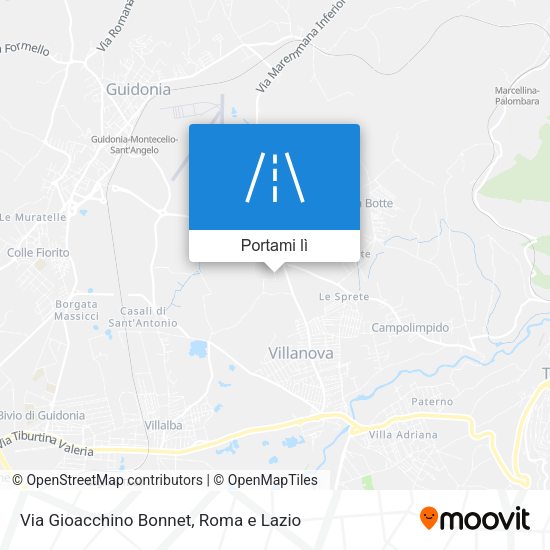 Mappa Via Gioacchino Bonnet