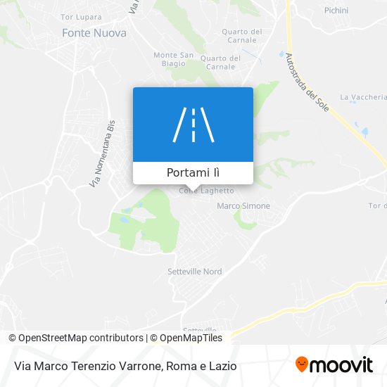 Mappa Via Marco Terenzio Varrone