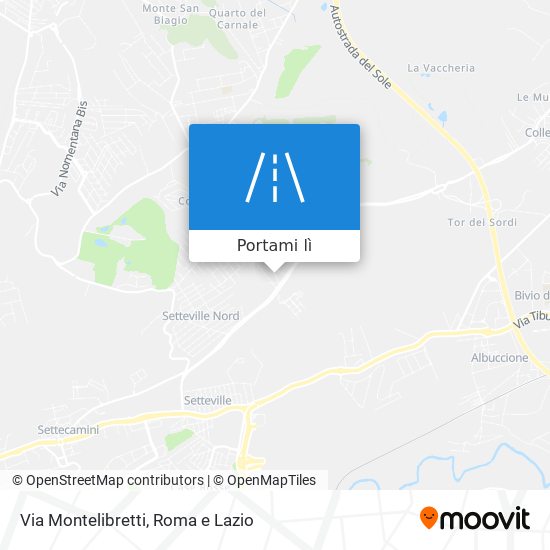 Mappa Via Montelibretti