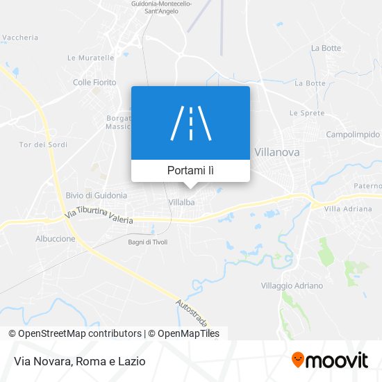 Mappa Via Novara