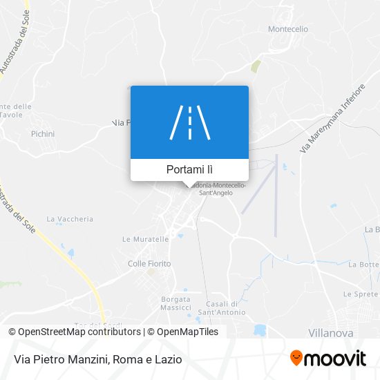 Mappa Via Pietro Manzini