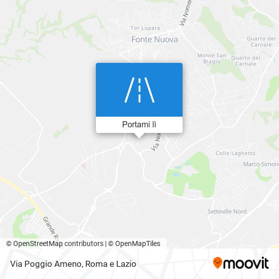 Mappa Via Poggio Ameno