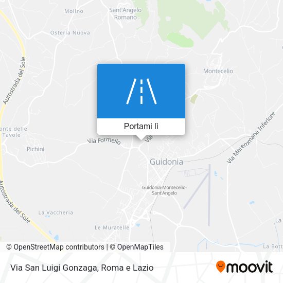 Mappa Via San Luigi Gonzaga