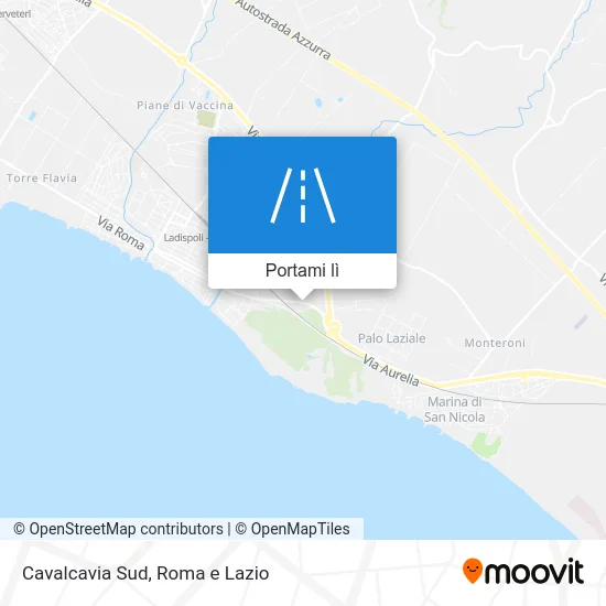 Mappa Cavalcavia Sud