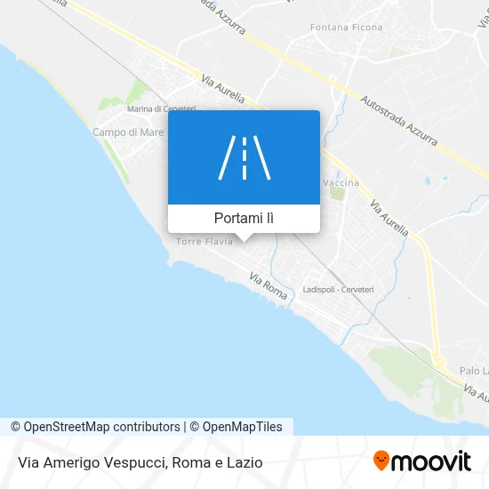 Mappa Via Amerigo Vespucci