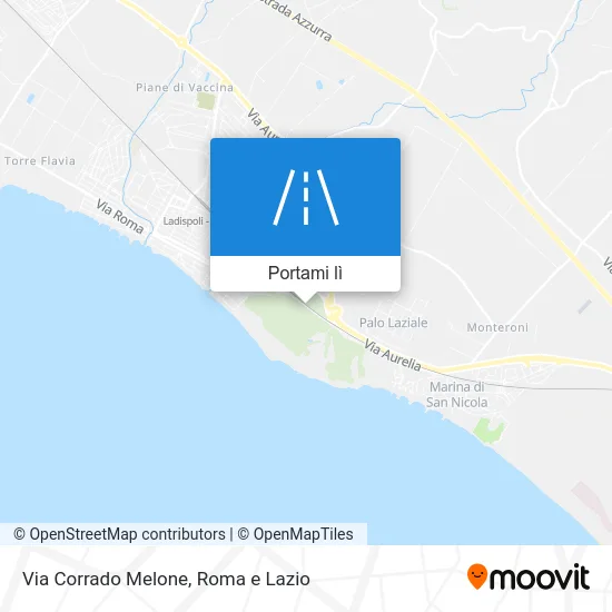 Mappa Via Corrado Melone