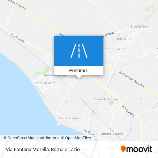 Mappa Via Fontana Morella