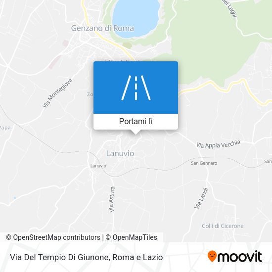 Mappa Via Del Tempio Di Giunone