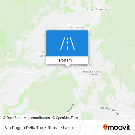 Mappa Via Poggio Della Torre