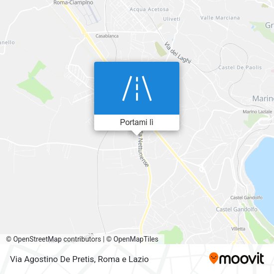 Mappa Via Agostino De Pretis