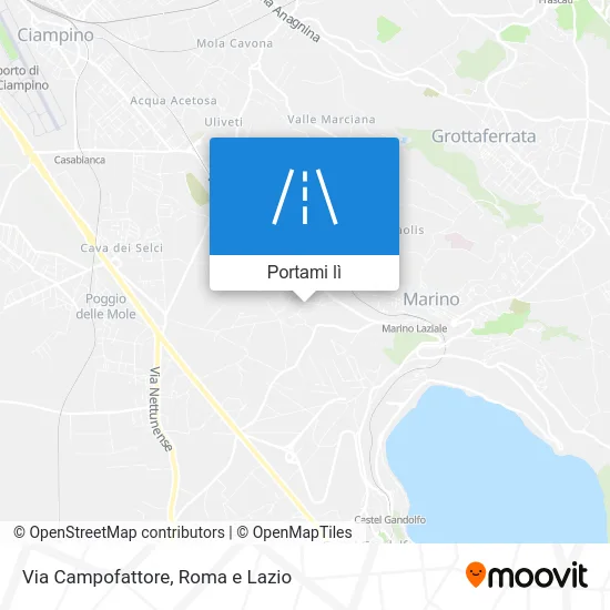 Mappa Via Campofattore