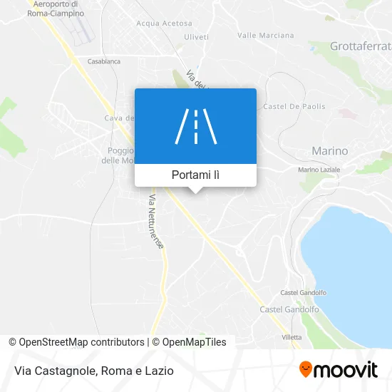 Mappa Via Castagnole