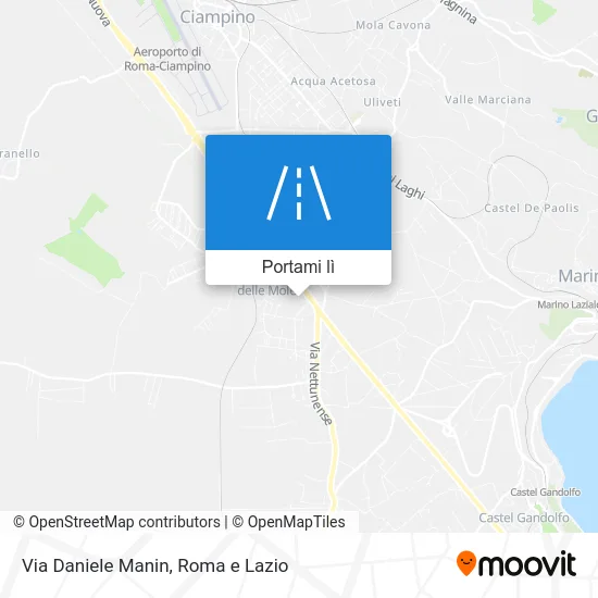Mappa Via Daniele Manin