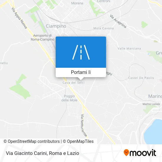 Mappa Via Giacinto Carini