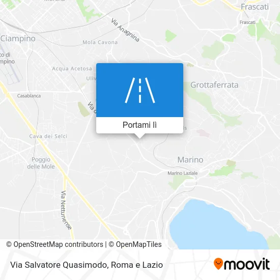 Mappa Via Salvatore Quasimodo