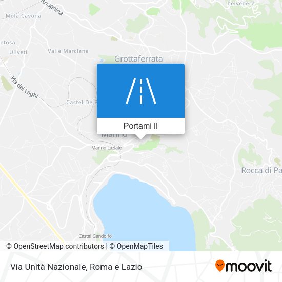 Mappa Via Unità Nazionale