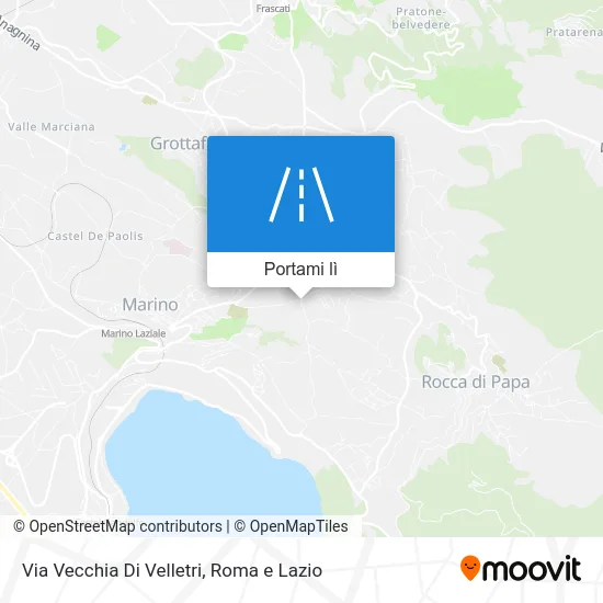 Mappa Via Vecchia Di Velletri